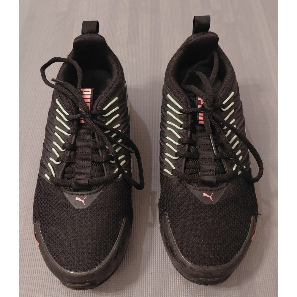 Puma Cell Regulate Black Pink Mint Running Shoes Sneakers 309720-05 Womens 7